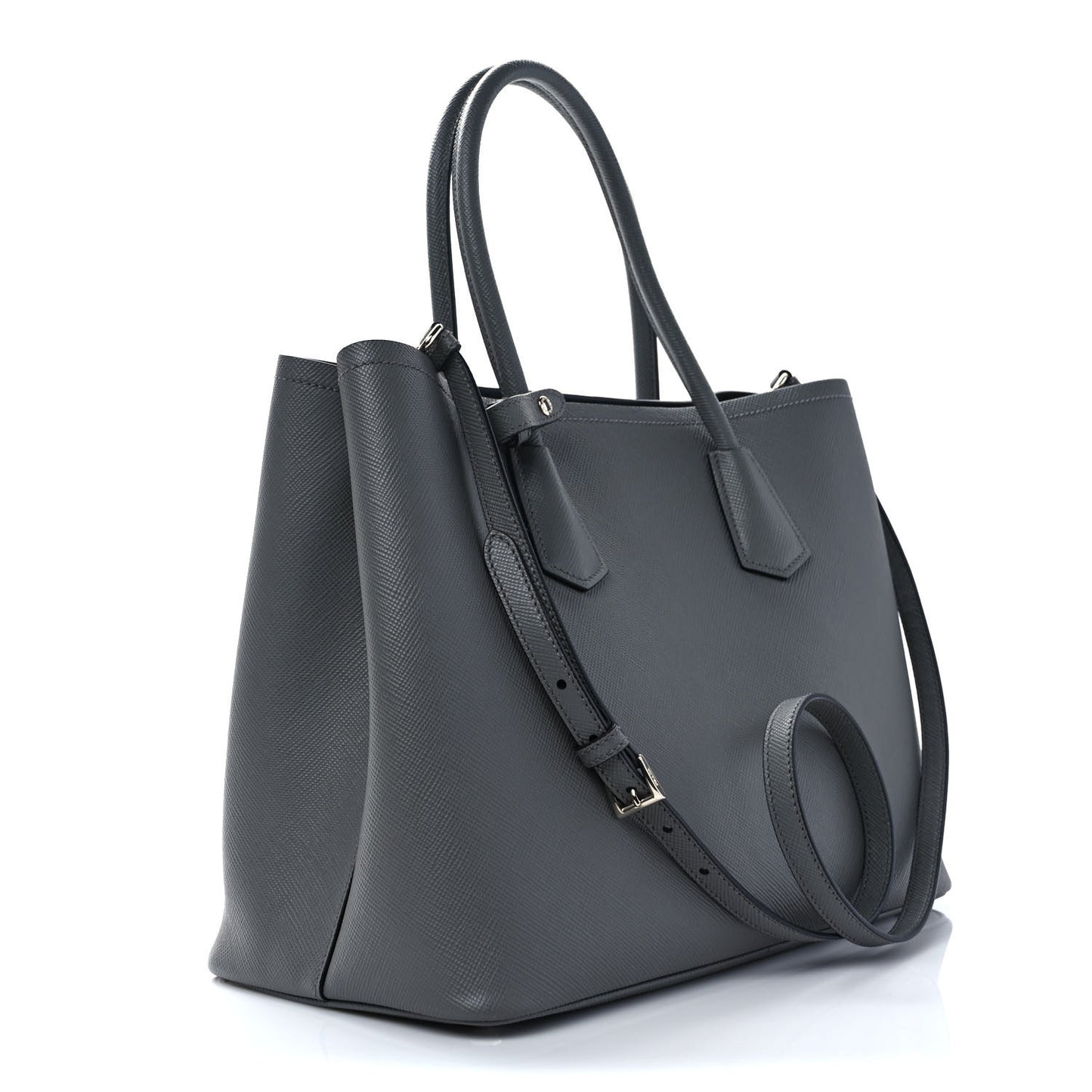 Saffiano Cuir Large Double Bag Marmo