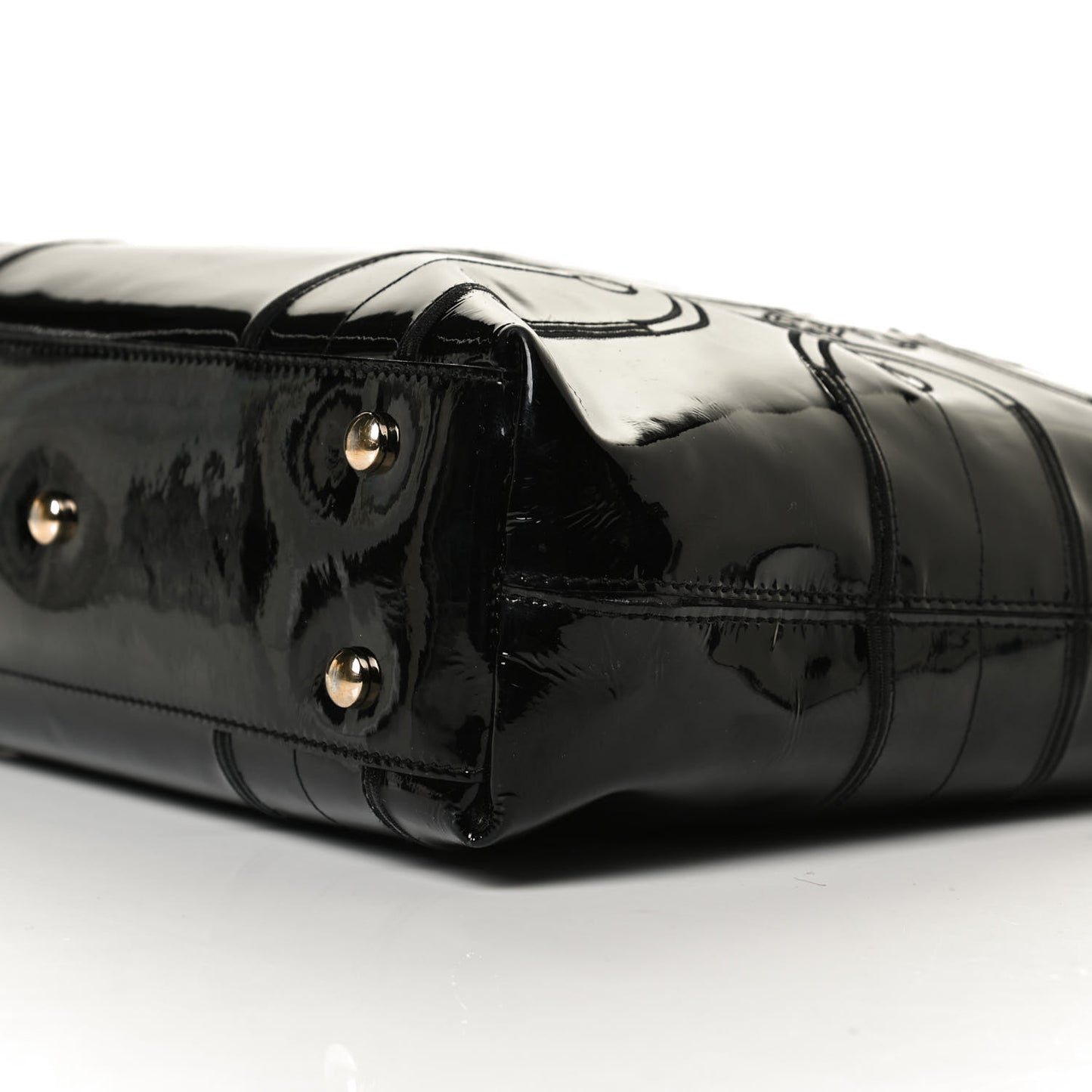 Patent Medusa Tote Black