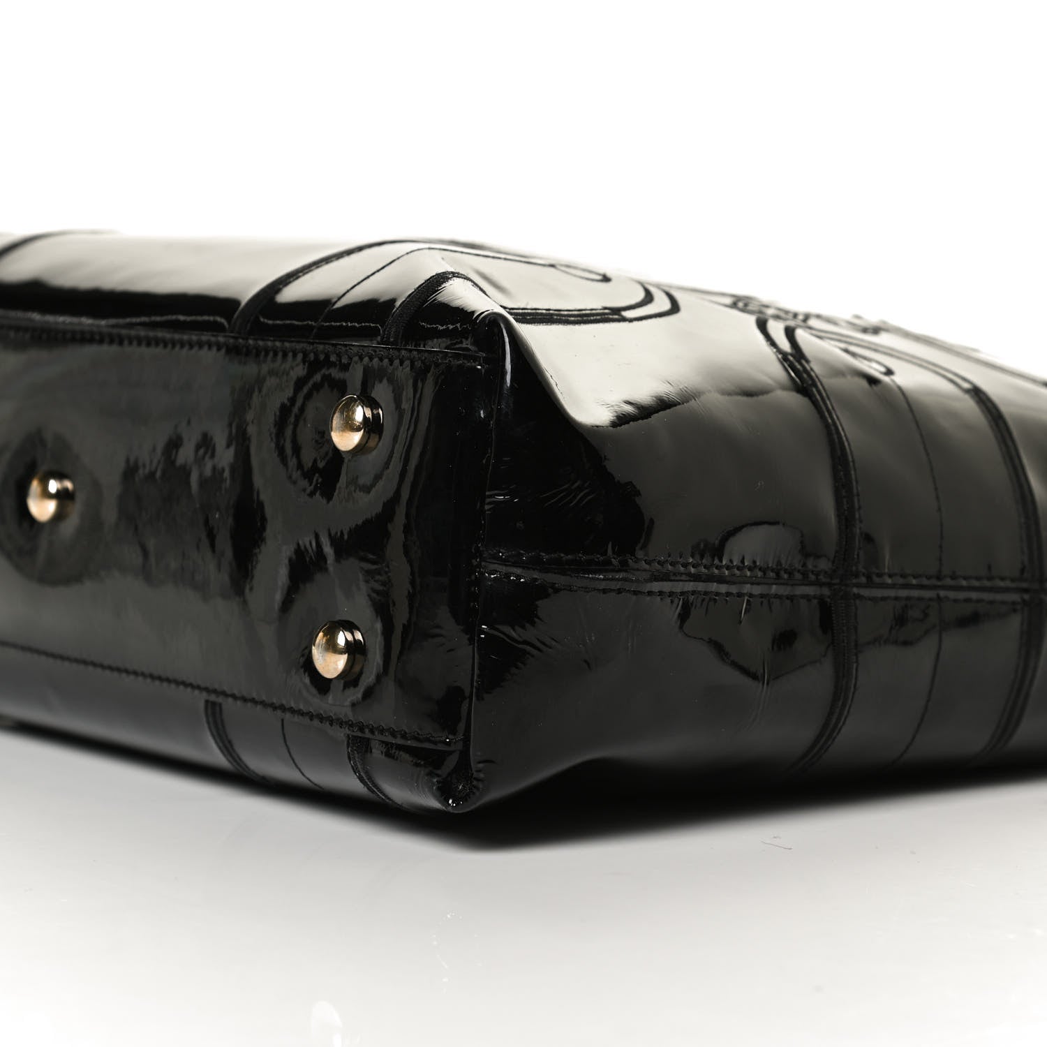 Versace Patent Medusa Tote Black 9 of 12