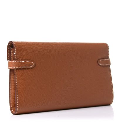 Hermes Epsom Kelly Longue Wallet Gold 3 of 8