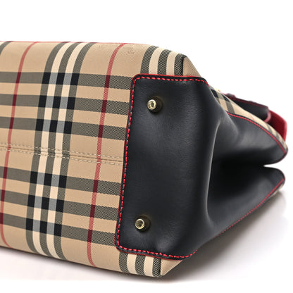 Burberry Horseferry Check Medium Ballingdon Tote Honey Black 9 of 9