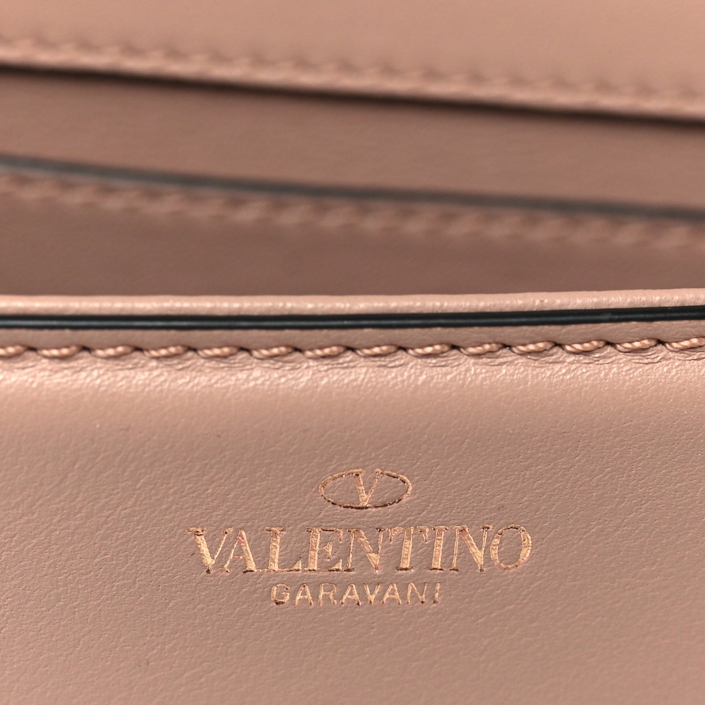 Calfskin Crystal Vlogo Small Loco Shoulder Bag Rose Cannelle