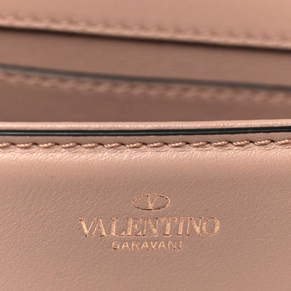 Valentino Garavani Calfskin Crystal Vlogo Small Loco Shoulder Bag Rose Cannelle 6 of 10