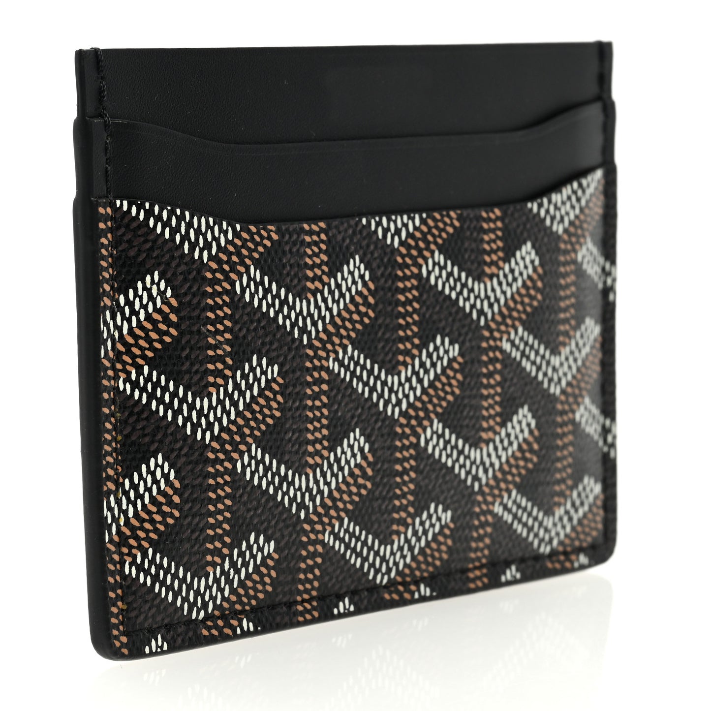 Goyardine Saint Sulpice Card Holder Black