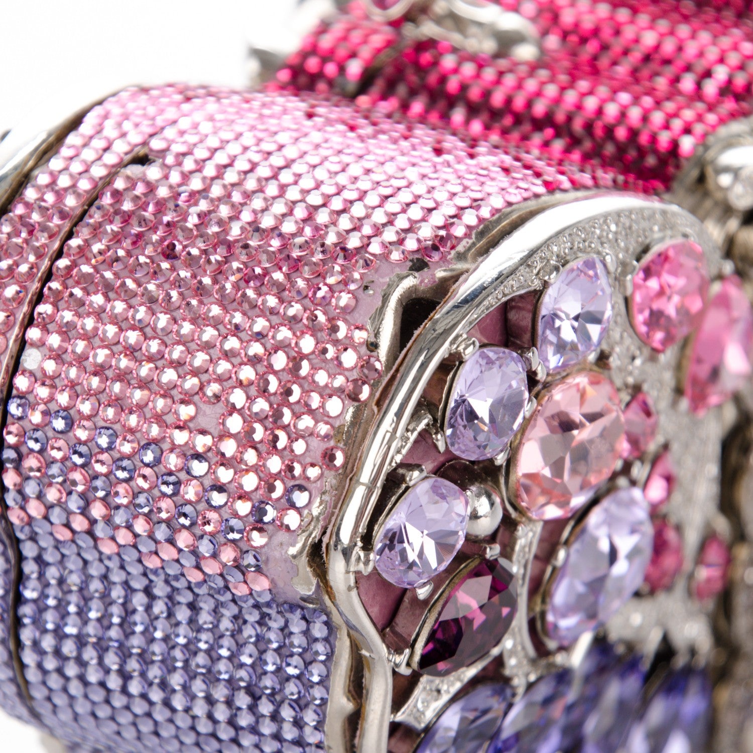 Judith Leiber Crystal Butterfly Celestrina Minaudiere Clutch Plum 10 of 10