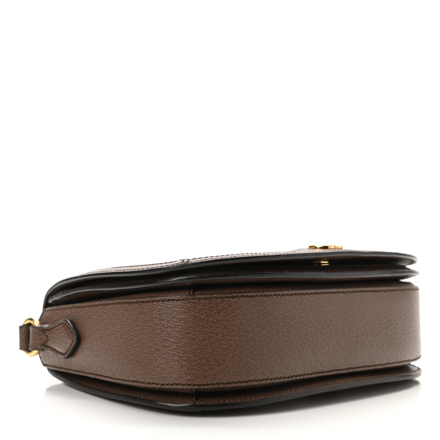 GG Supreme Monogram Web Small Ophidia Flap Messenger Bag Brown