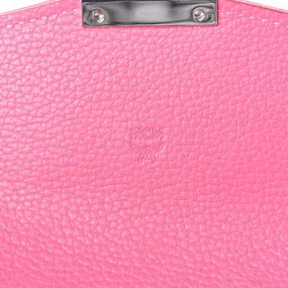 MCM Calfskin Large Patricia Wallet On Chain Pink 6 of 8