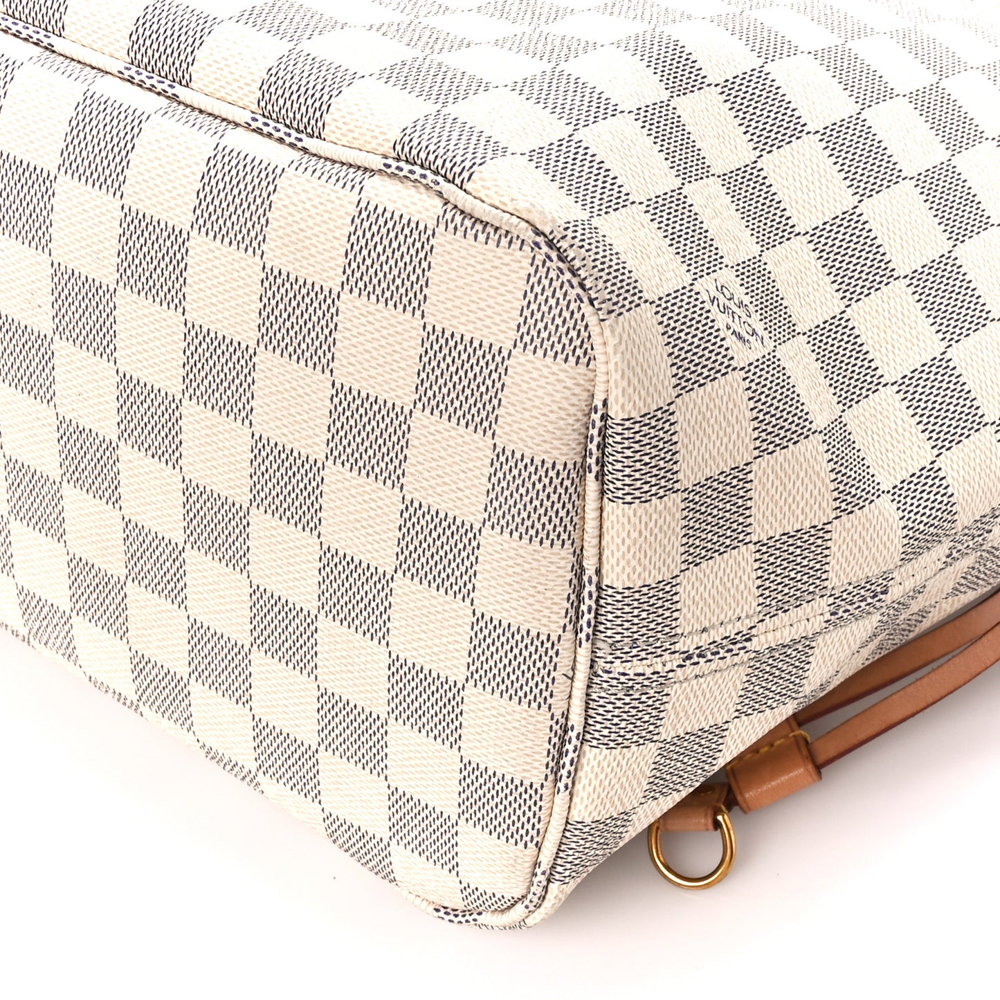 Damier Azur Neo Neverfull MM Rose Ballerine