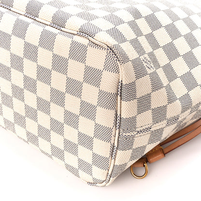 Louis Vuitton Damier Azur Neo Neverfull MM Rose Ballerine 12 of 13