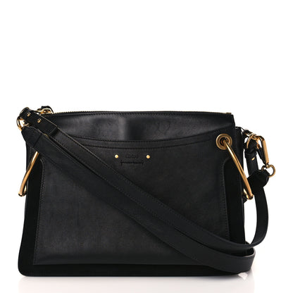 Chloe Calfskin Suede Medium Roy Bag Black 1 of 9