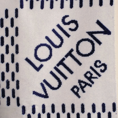 Louis Vuitton Cotton Damier Azur Towel 1 of 6