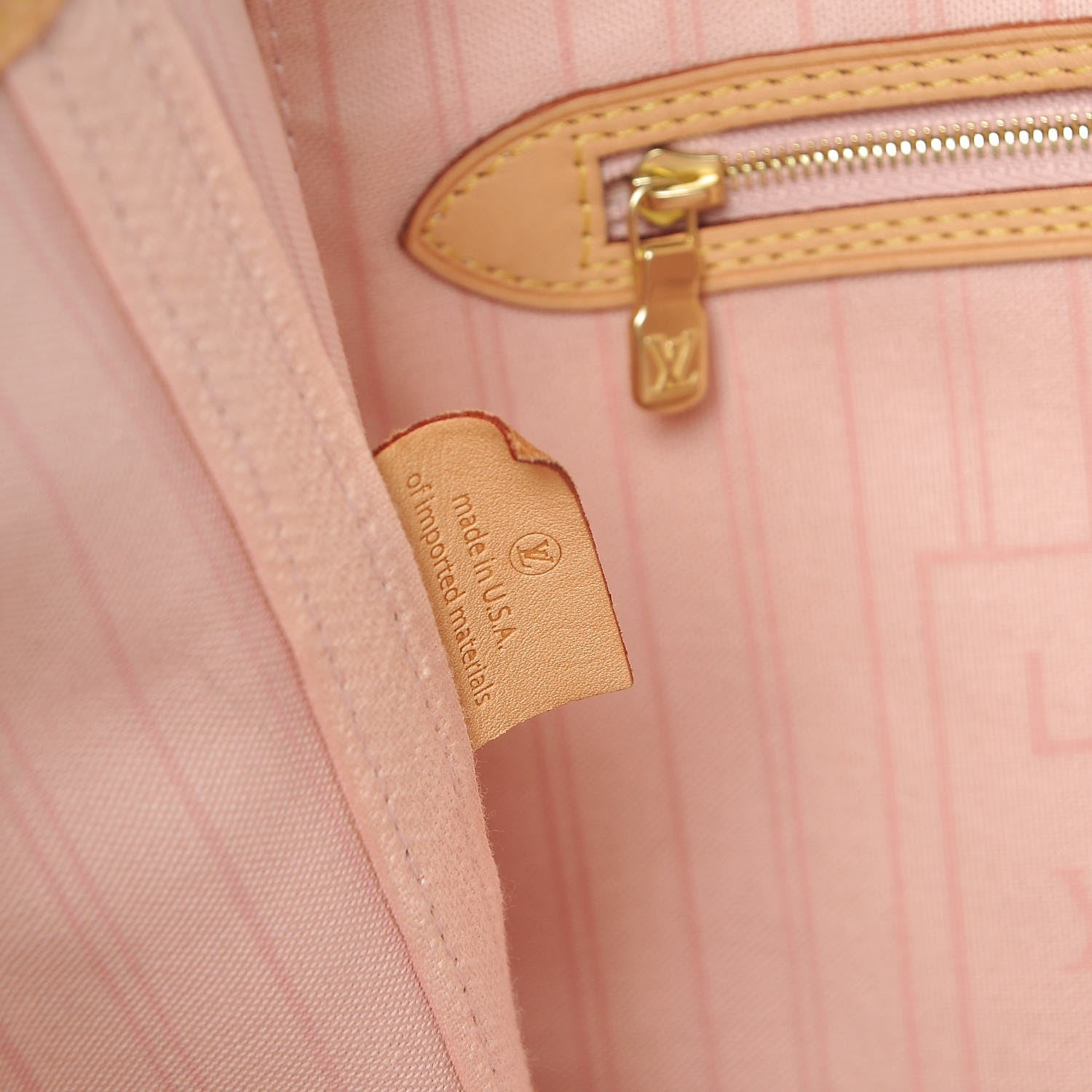 Louis Vuitton Damier Azur Neo Neverfull MM Rose Ballerine 7 of 12