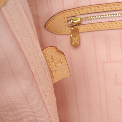 Louis Vuitton Damier Azur Neo Neverfull MM Rose Ballerine 7 of 12