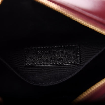 Saint Laurent Calfskin Matelasse Monogram Lou Belt Bag Dark Legion Red 7 of 11