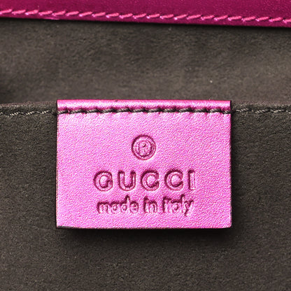 Gucci Galassia Small Padlock Shoulder Bag Fuxia 6 of 10