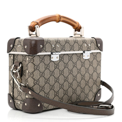 Gucci GG Supreme Monogram Globe-Trotter Beauty Case Brown 3 of 10