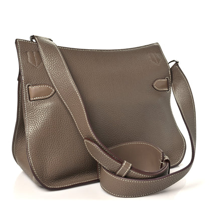 Hermes Taurillon Clemence Swift Jypsiere 31 Etoupe 3 of 10