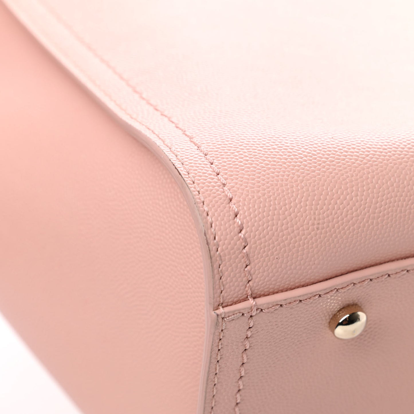 Caviar Small Studded Deauville Tote Light Pink