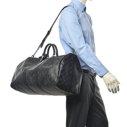 Louis Vuitton Monogram Eclipse Keepall Bandouliere 55 2 of 11