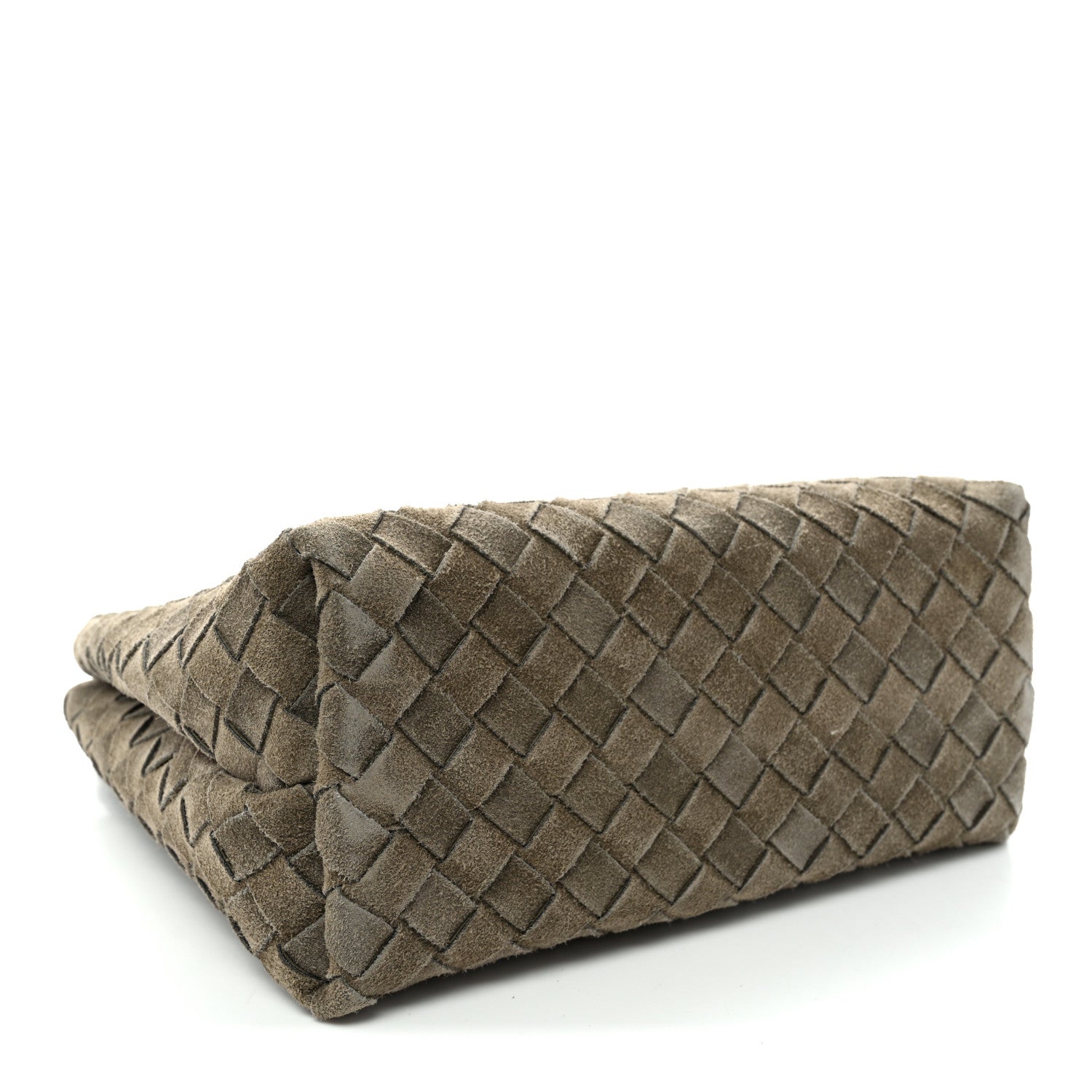 Bottega Veneta Suede Intrecciato Small Andiamo Shoulder Bag Cypress 4 of 10