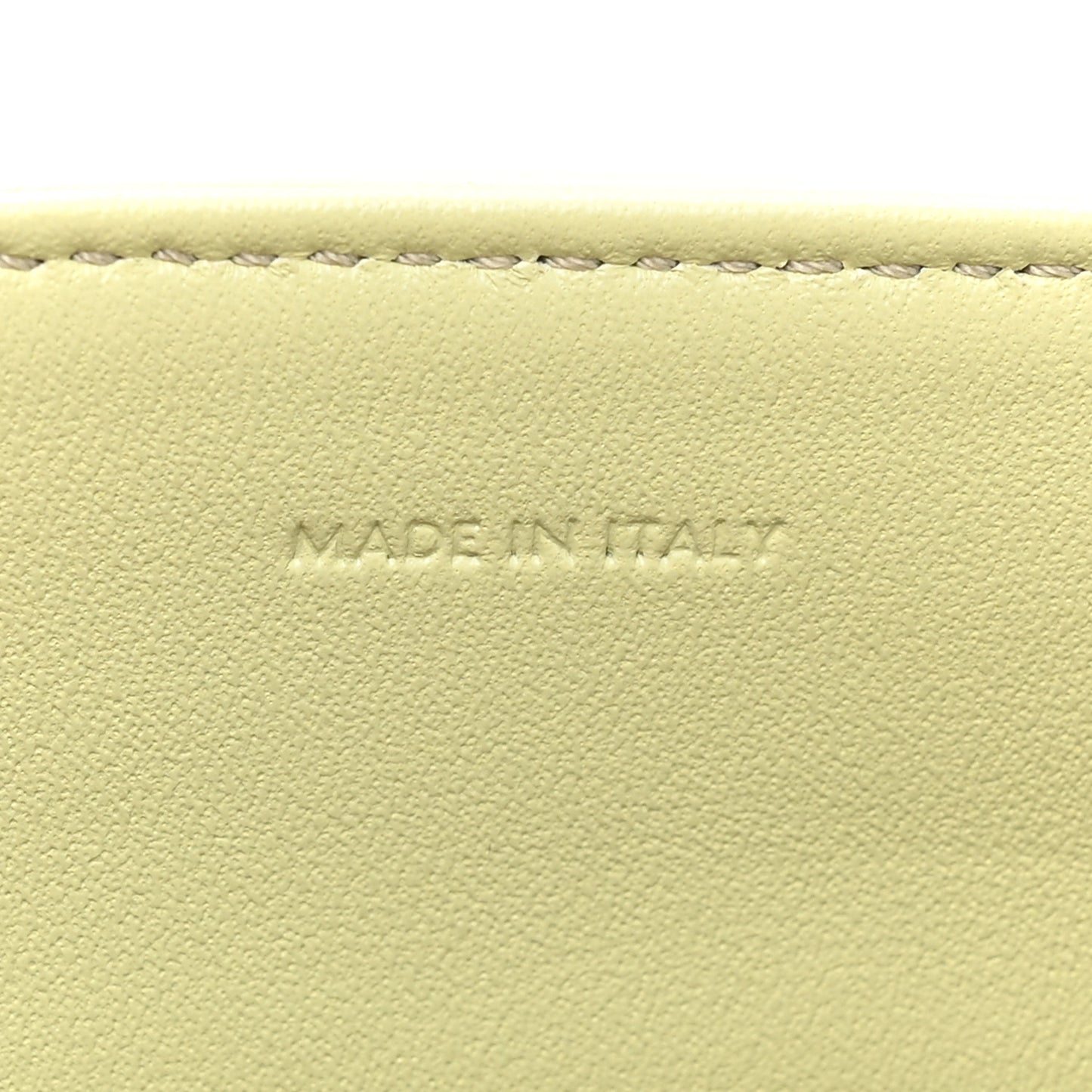 Satinated Calfskin Mini 16 Top Handle Bag Almond Green
