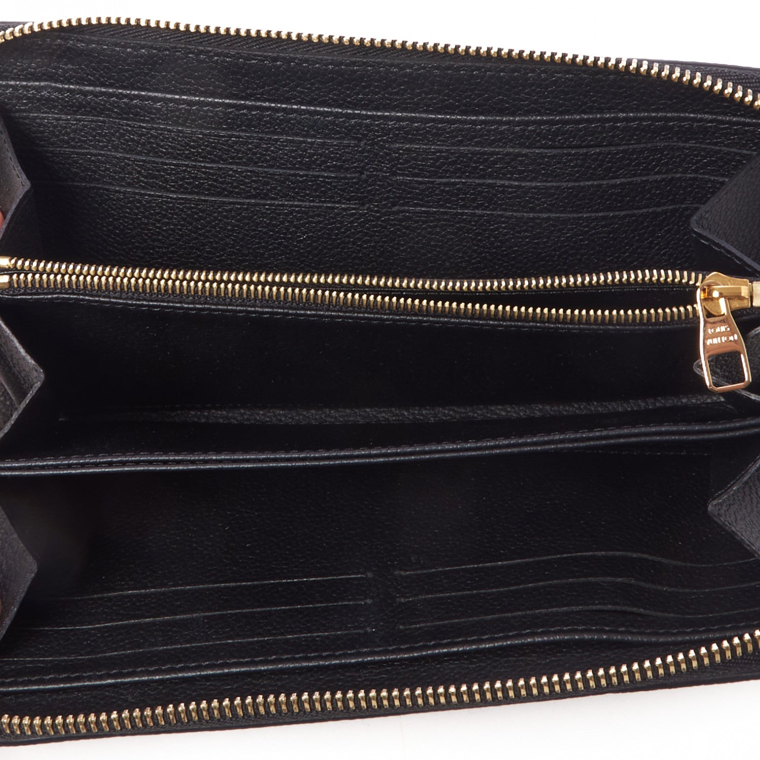 Louis Vuitton Empreinte Monogram Giant Zippy Wallet Black Beige 7 of 8
