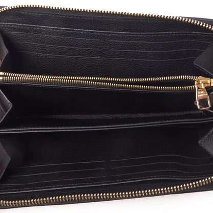Louis Vuitton Empreinte Monogram Giant Zippy Wallet Black Beige 7 of 8