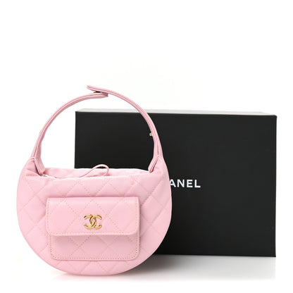 Chanel Caviar Quilted Polly Pocket Pouch Hobo Light Pink 11 of 11