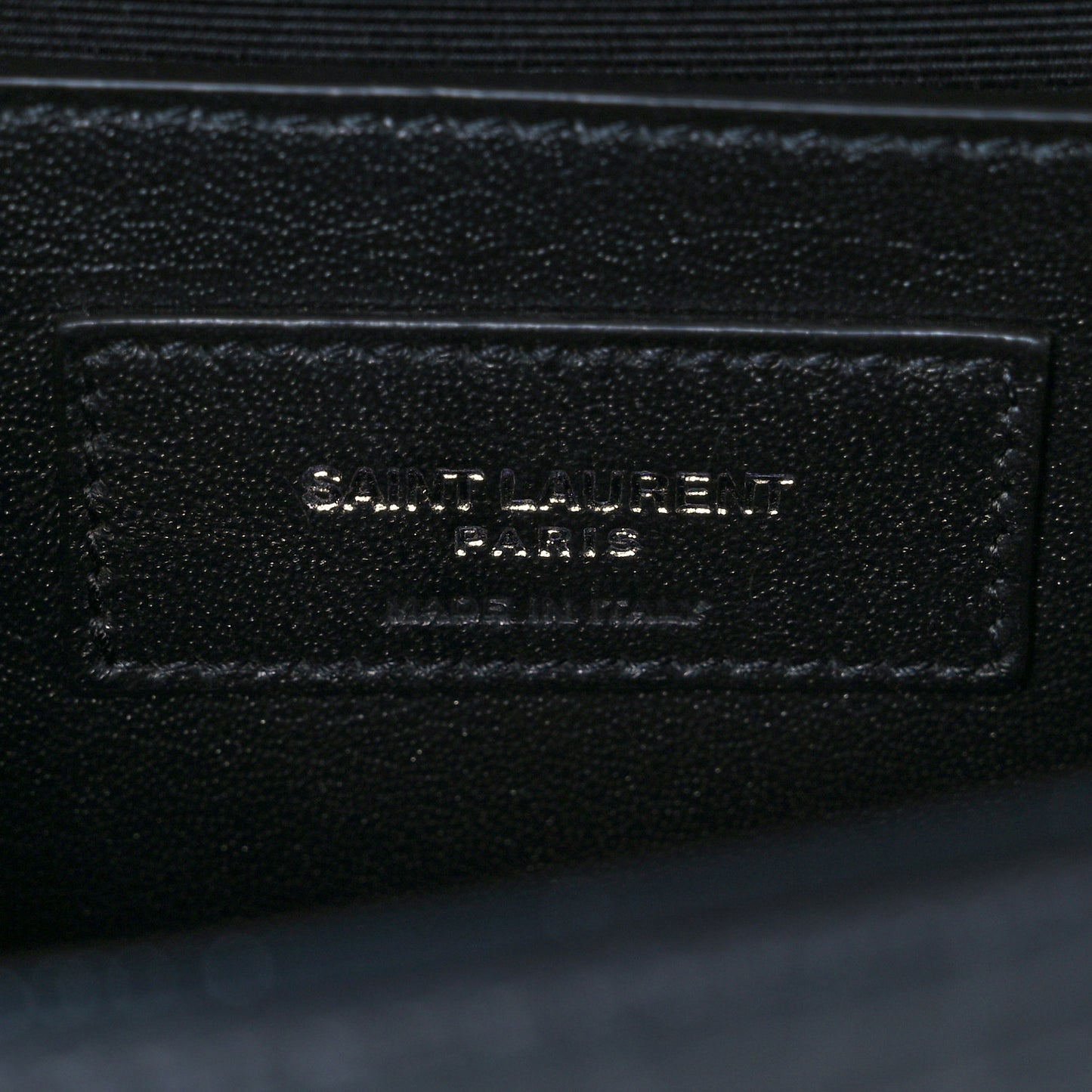 Calfskin Crocodile Embossed Small Classic Monogram Kate Tassel Satchel Navy
