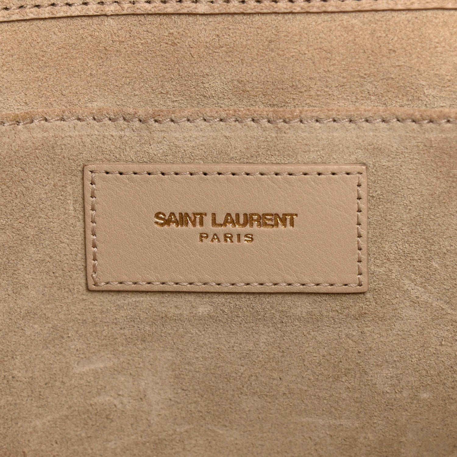 Saint Laurent Calfskin Classic Y Ligne Clutch Light Beige 6 of 8