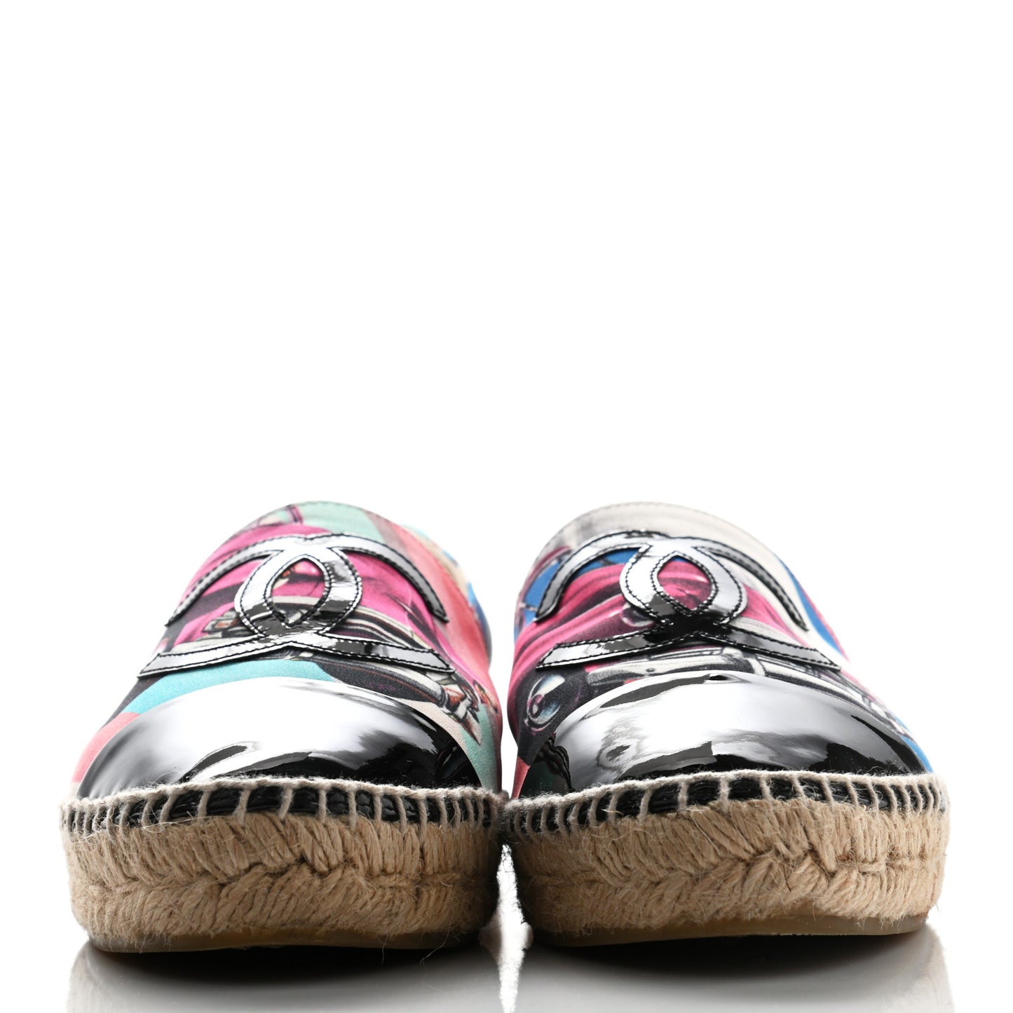 Fabric Patent CC Espadrilles Multicolor 38 Black
