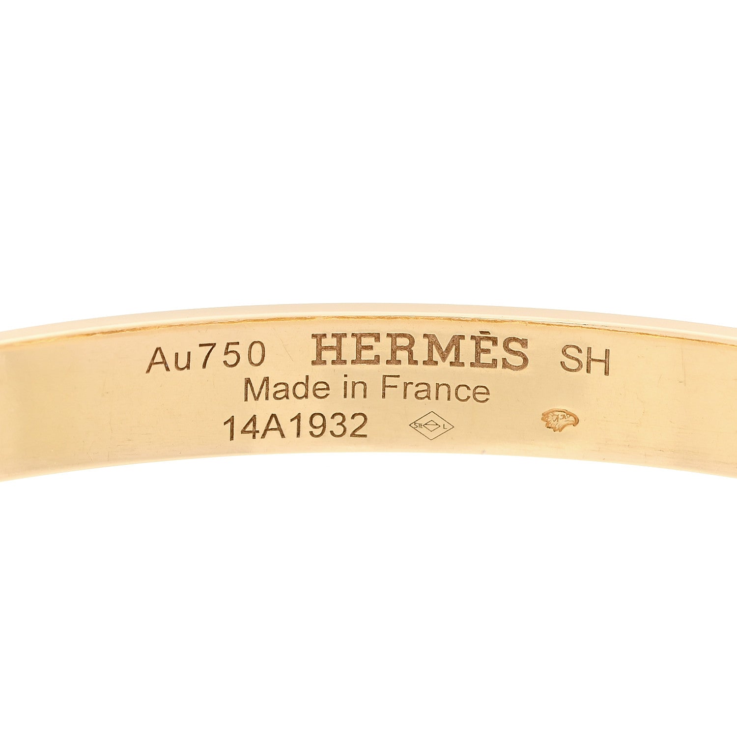 Hermes 18K Yellow Gold PM Collier De Chien Bracelet SH 4 of 5