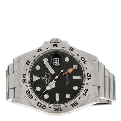 Rolex Stainless Steel 42mm Oyster Perpetual Date Explorer II Watch Black 216570 2 of 4
