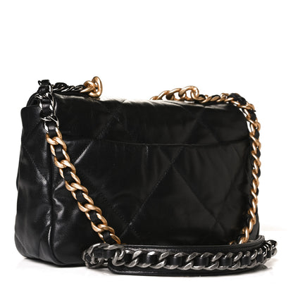 Chanel Lambskin Quilted Medium Chanel 19 Flap Black 3 of 11