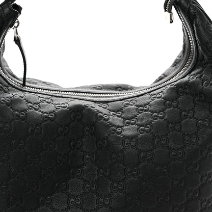 Gucci Guccissima Large GG Twins Hobo Black 8 of 10