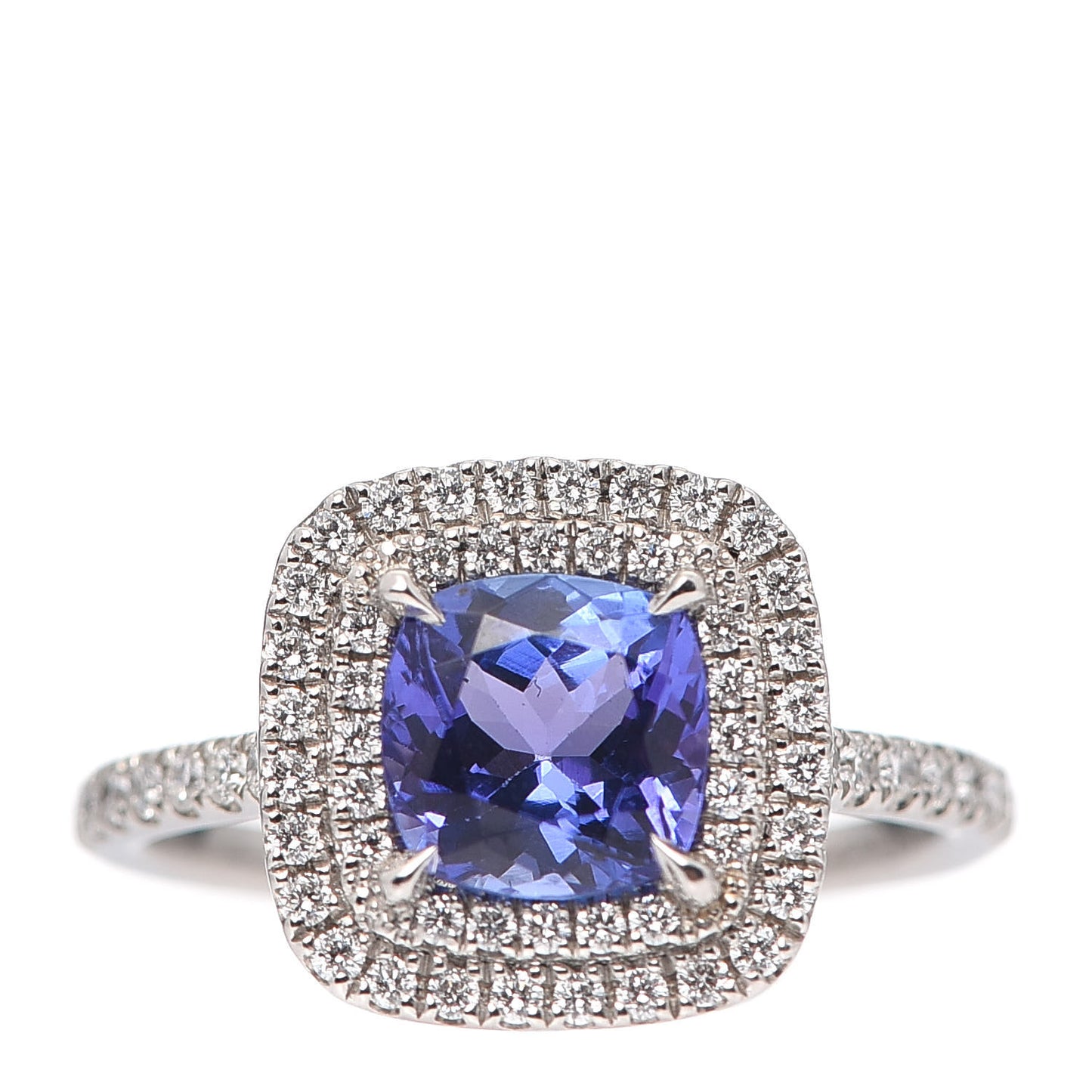 Platinum Diamond 2.02ct Tanzanite Soleste Ring 53 6.25