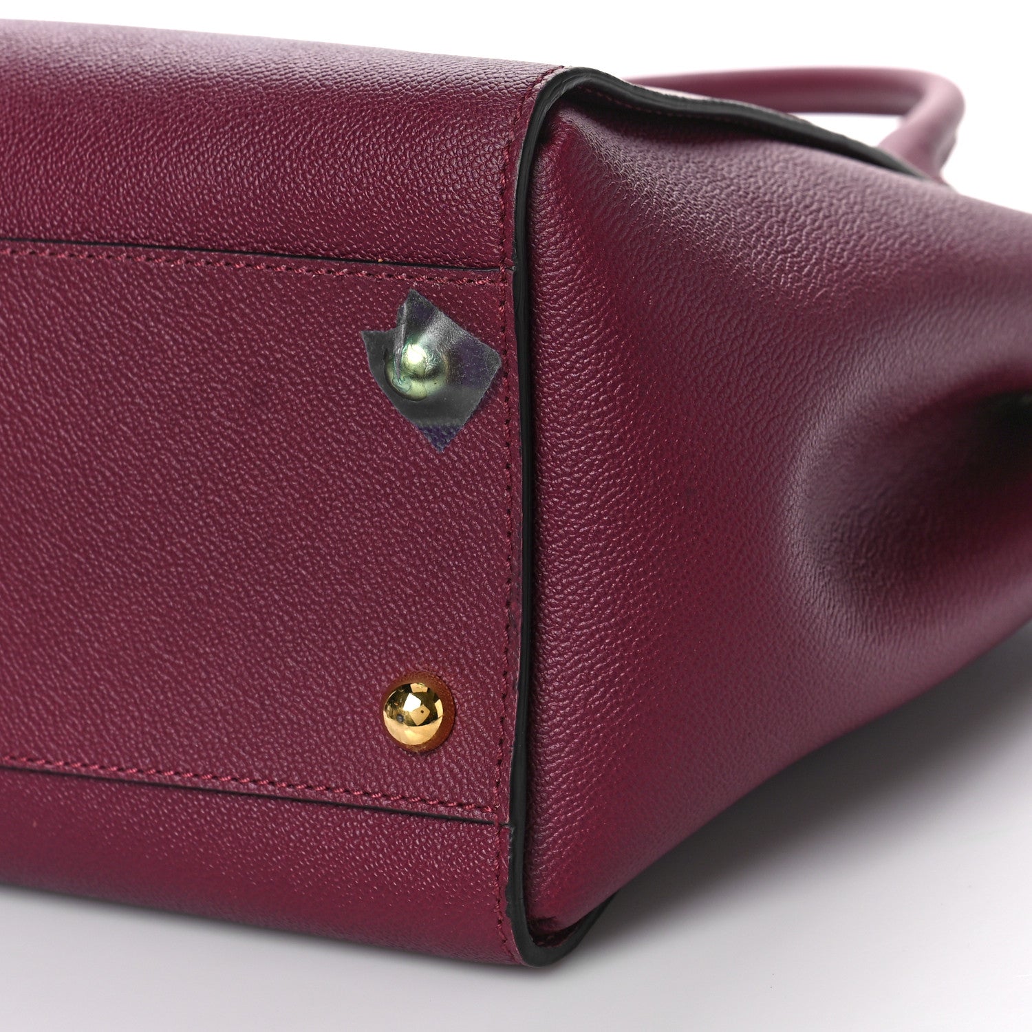 Burberry Soft Grain Medium Buckle Tote Dark Plum 8 of 8