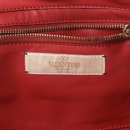 Valentino Garavani Vitello Enchanted Wonderland Small Rockstud Tote Rosso 6 of 9