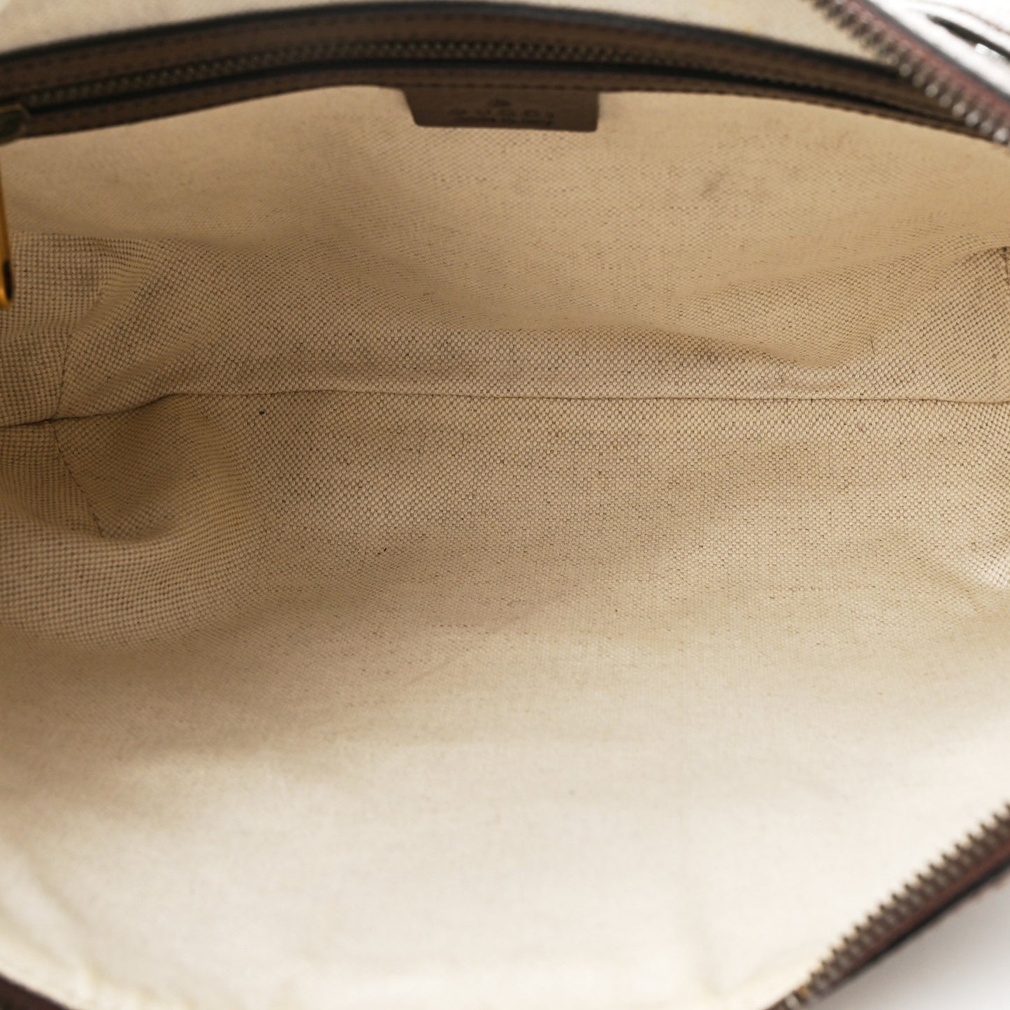 GG Supreme Monogram Web Small Ophidia Half Moon Hobo Brown