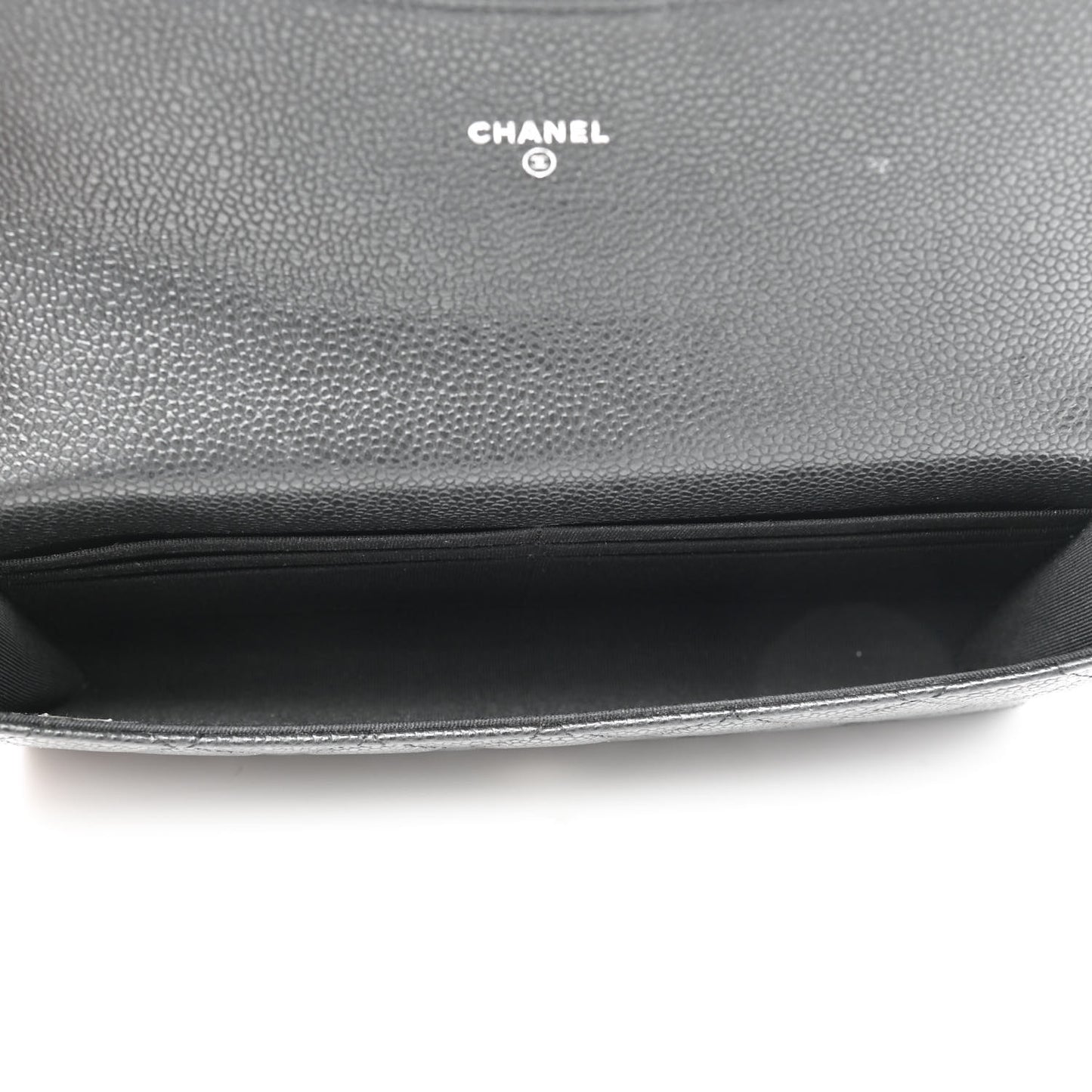 Caviar Quilted Travel Wallet Black