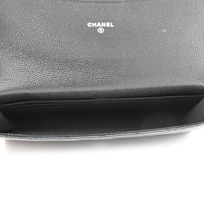 Chanel Caviar Quilted Travel Wallet Black 6 of 9