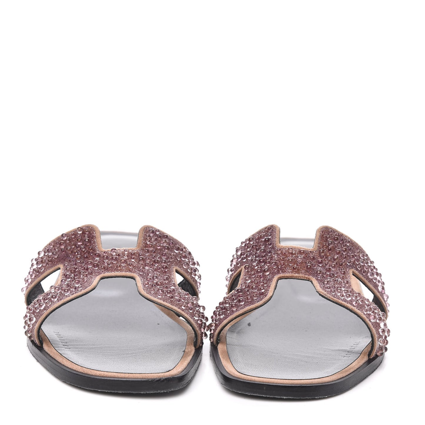 Suede Crystal Powder Oran Sandals 38