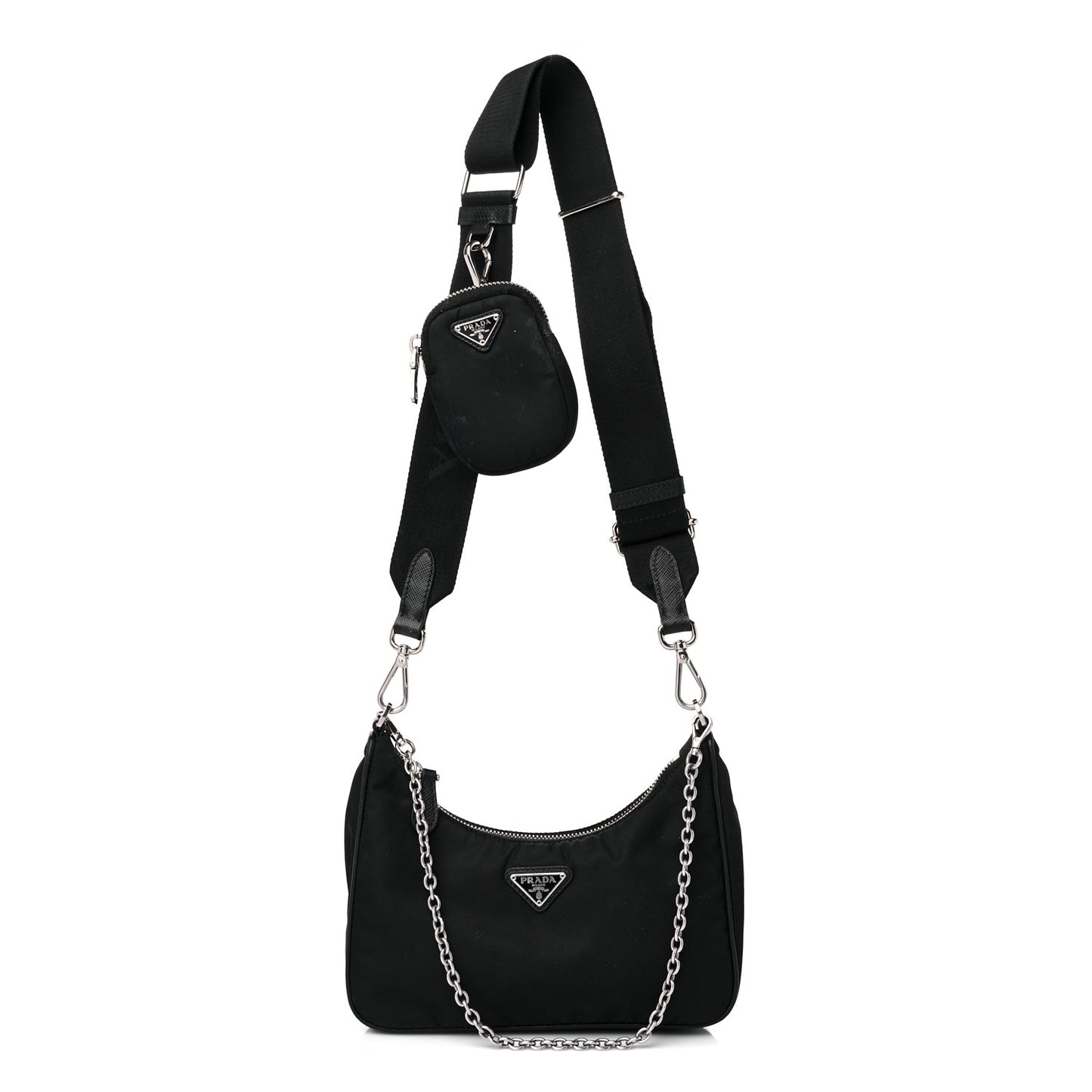 Nylon Re-Edition 2005 Shoulder Bag Black