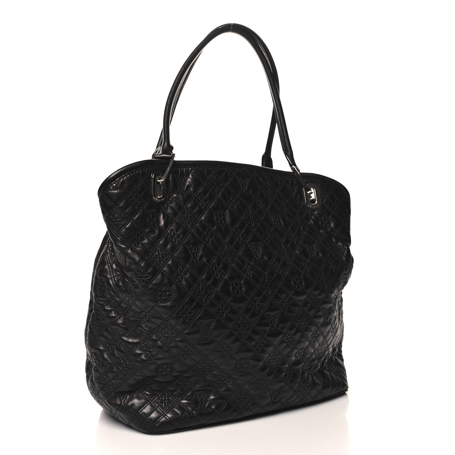Louis Vuitton Monogram Lambskin Antheia Lilia GM Black 3 of 12