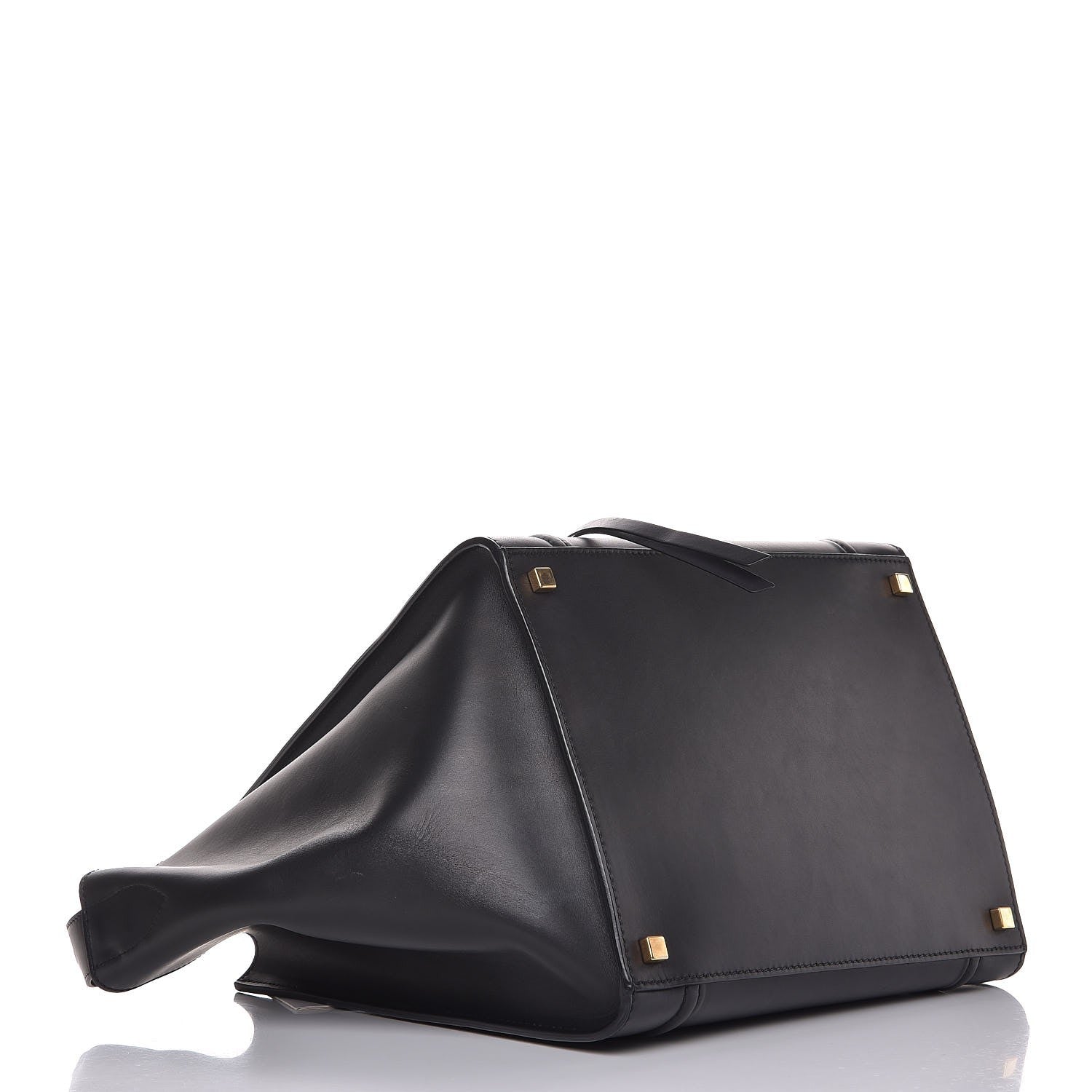 Celine Natural Calfskin Medium Phantom Luggage Navy Blue 4 of 9