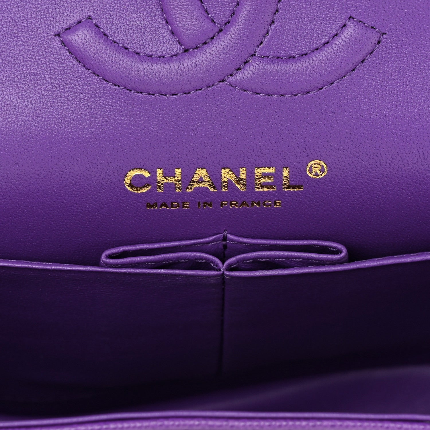 Chanel Caviar Quilted Small Double Flap Dark Purple 6 of 10