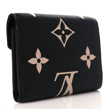 Louis Vuitton Empreinte Monogram Giant Victorine Wallet Black Beige 3 of 7
