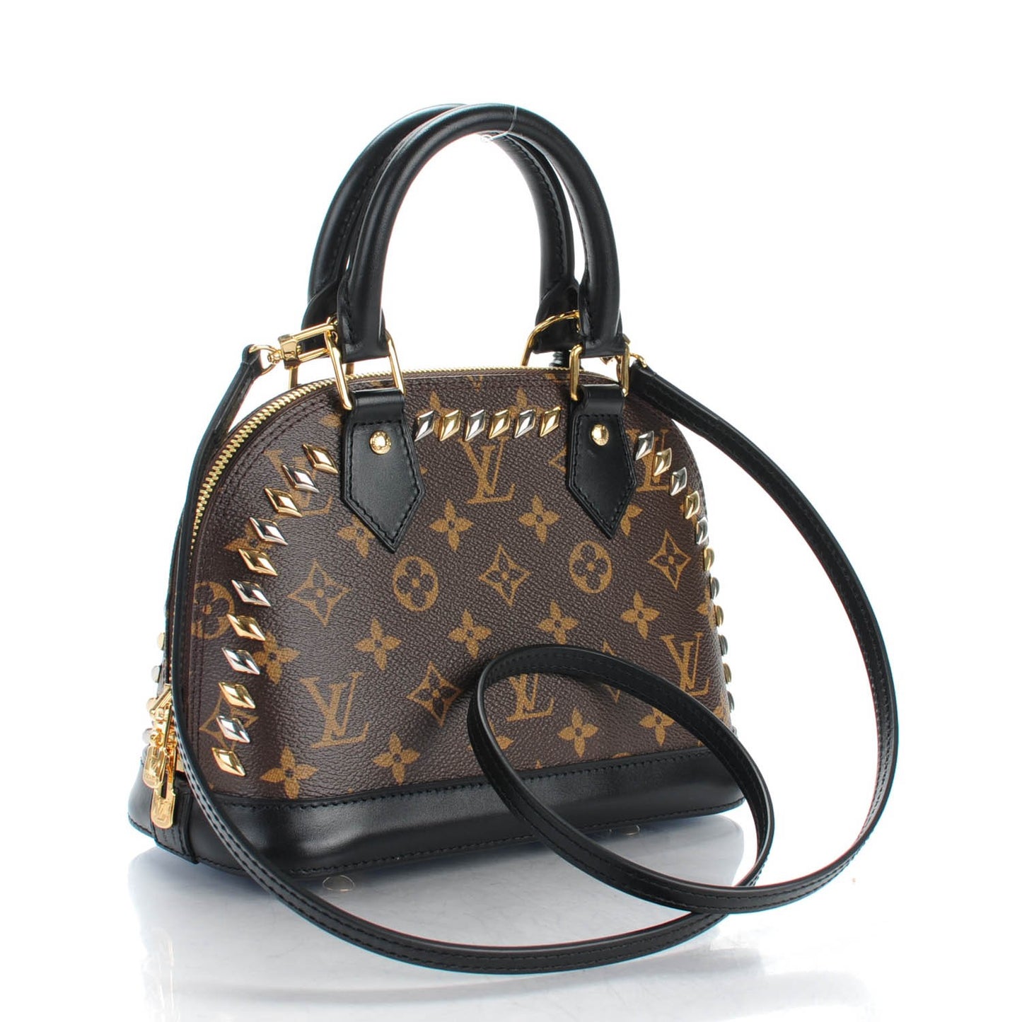 Monogram Macassar Studded Alma BB