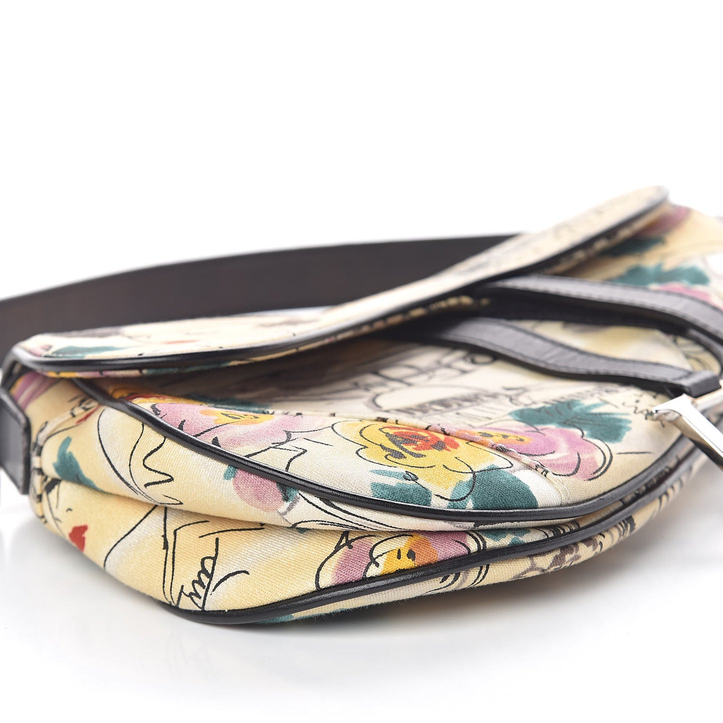 Canvas Paris 50s Saddle Bag Multicolor