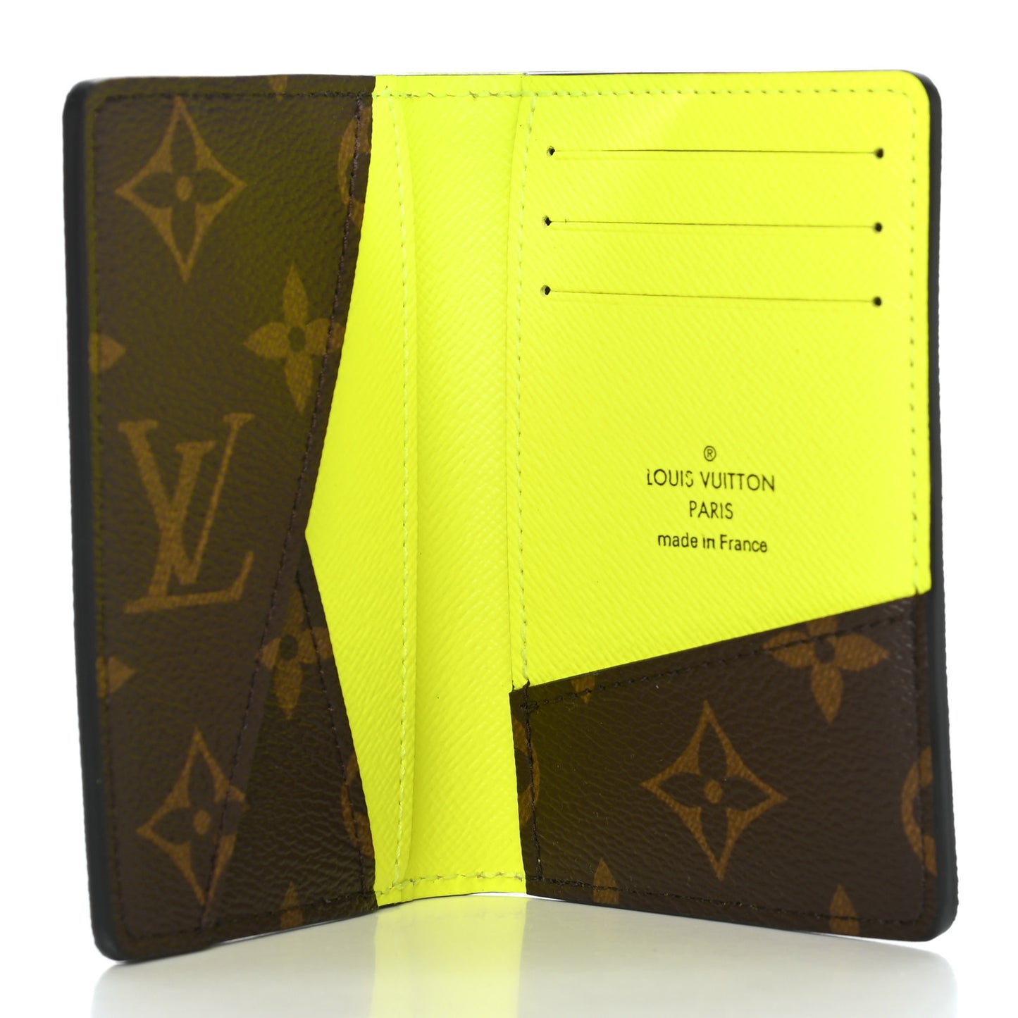 Monogram Pocket Organizer NM Yellow